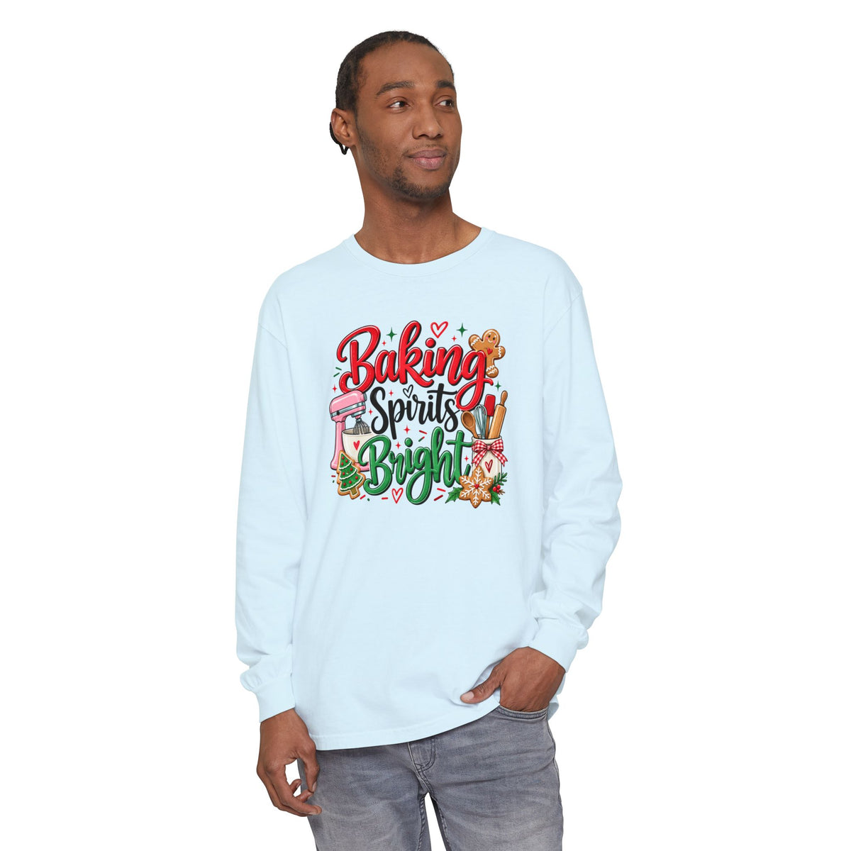 Baking Spirits Bright - Comfort Colors Long Sleeve Tee