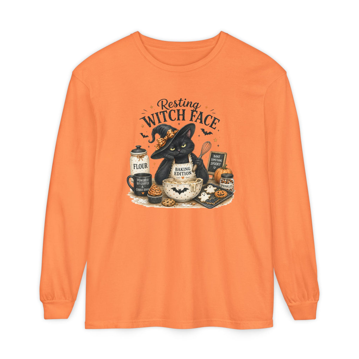 Resting Witch Face - Comfort Colors Long Sleeve Tee