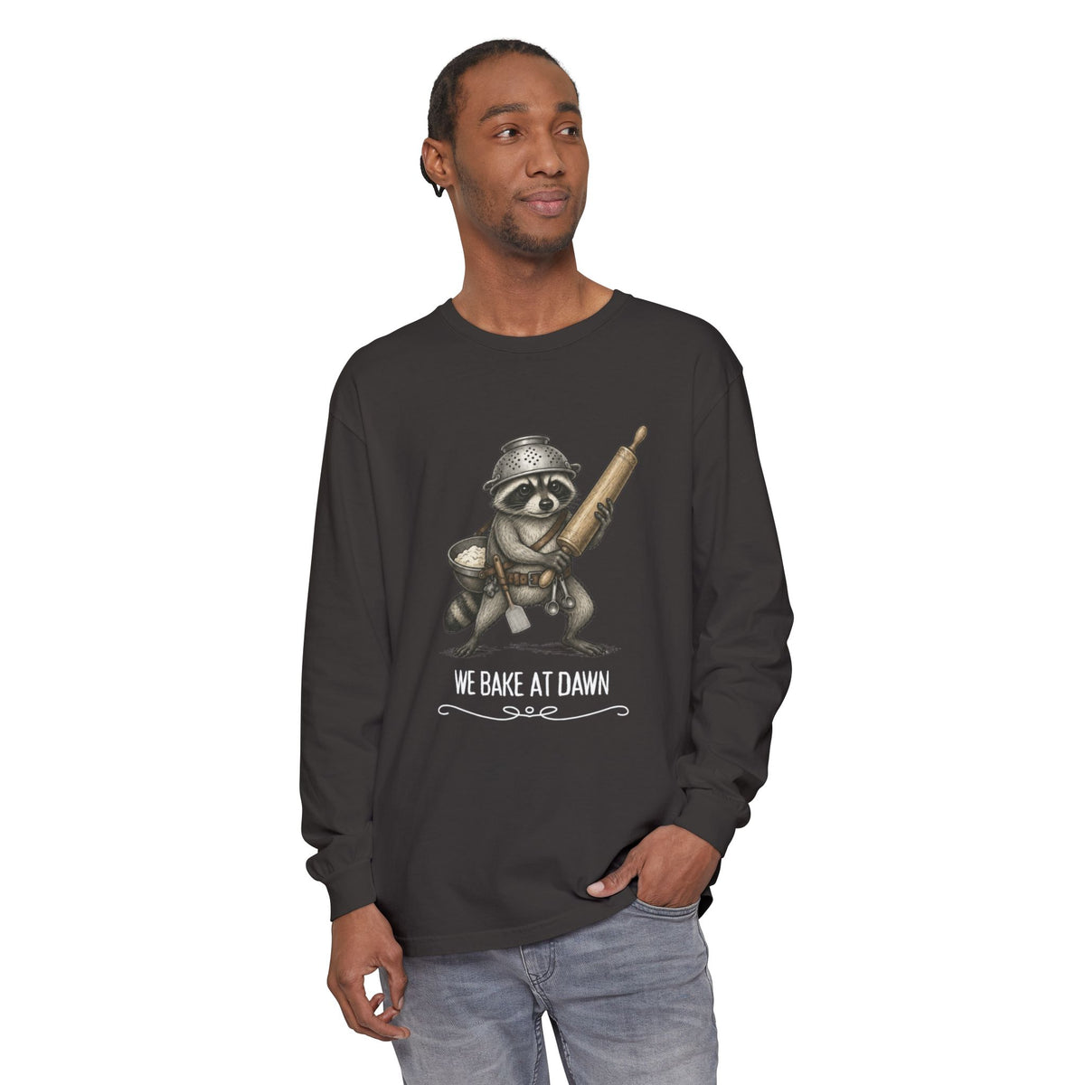 We Bake at Dawn - Comfort Colors Long Sleeve Tee