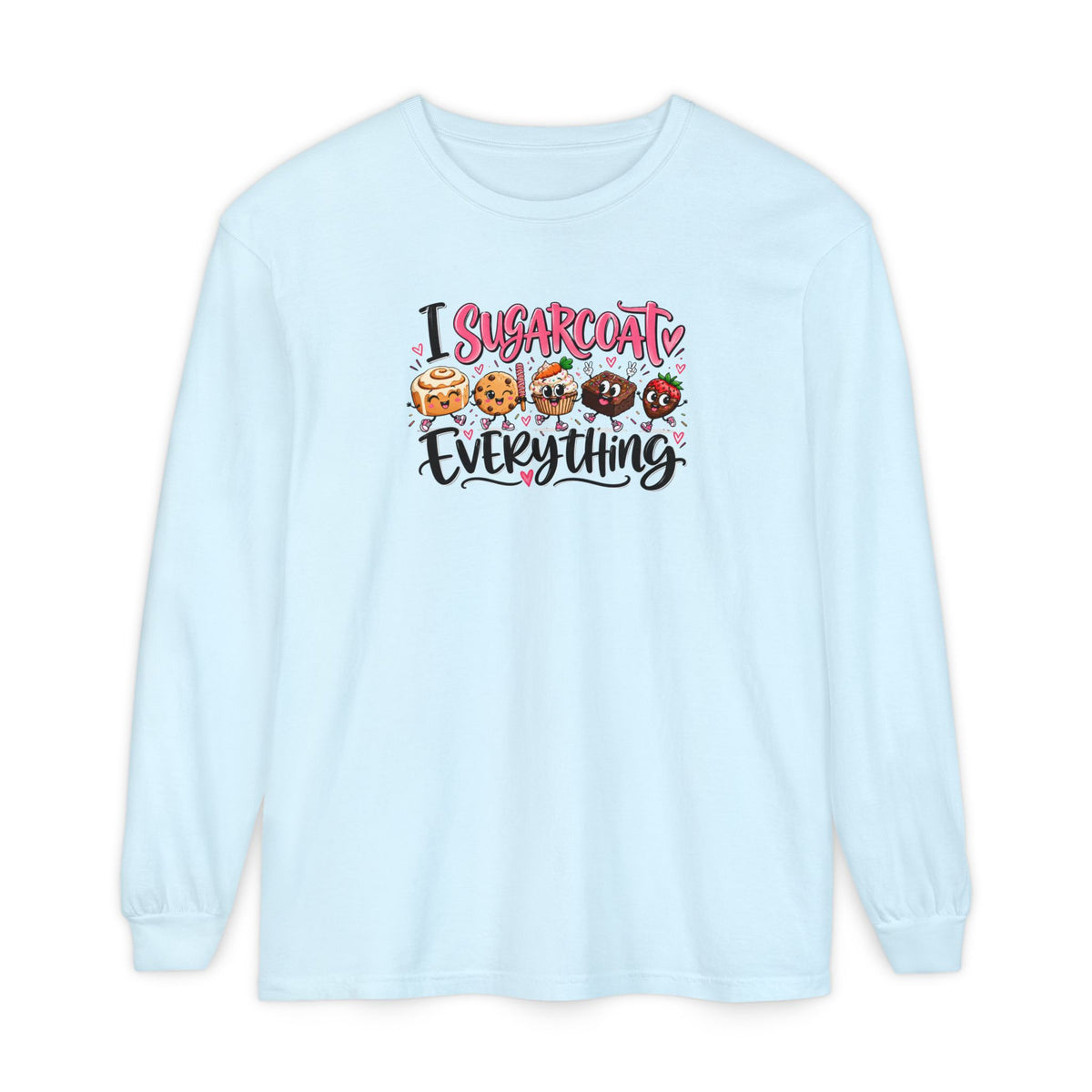 I Sugarcoat Everything - Comfort Colors Long Sleeve Tee