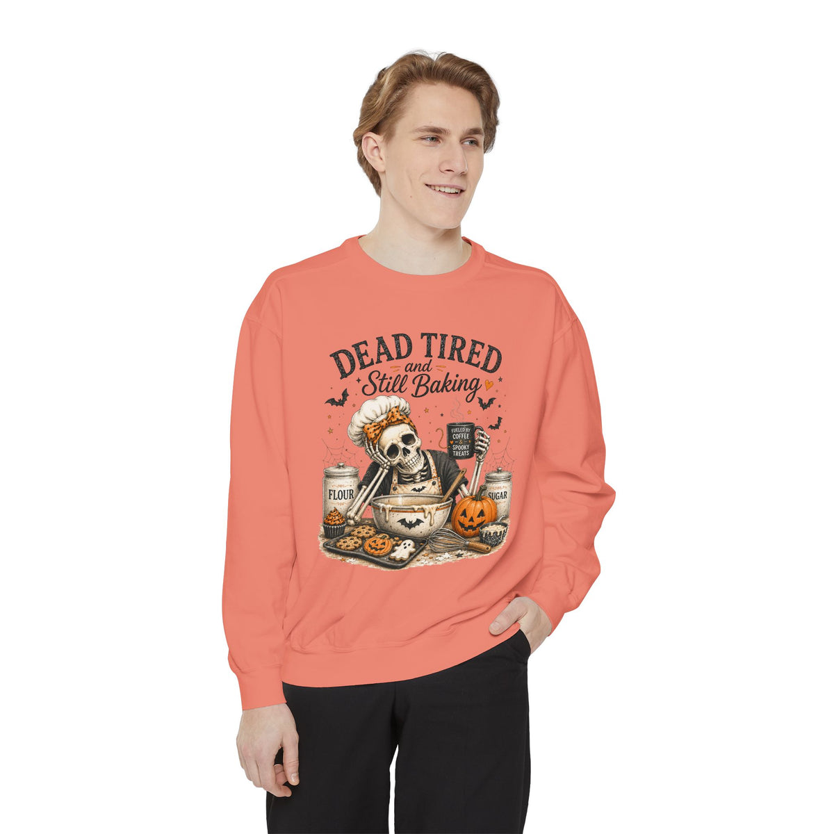 Dead Tired and Still Baking - Comfort Colors Long Sleeve Tee