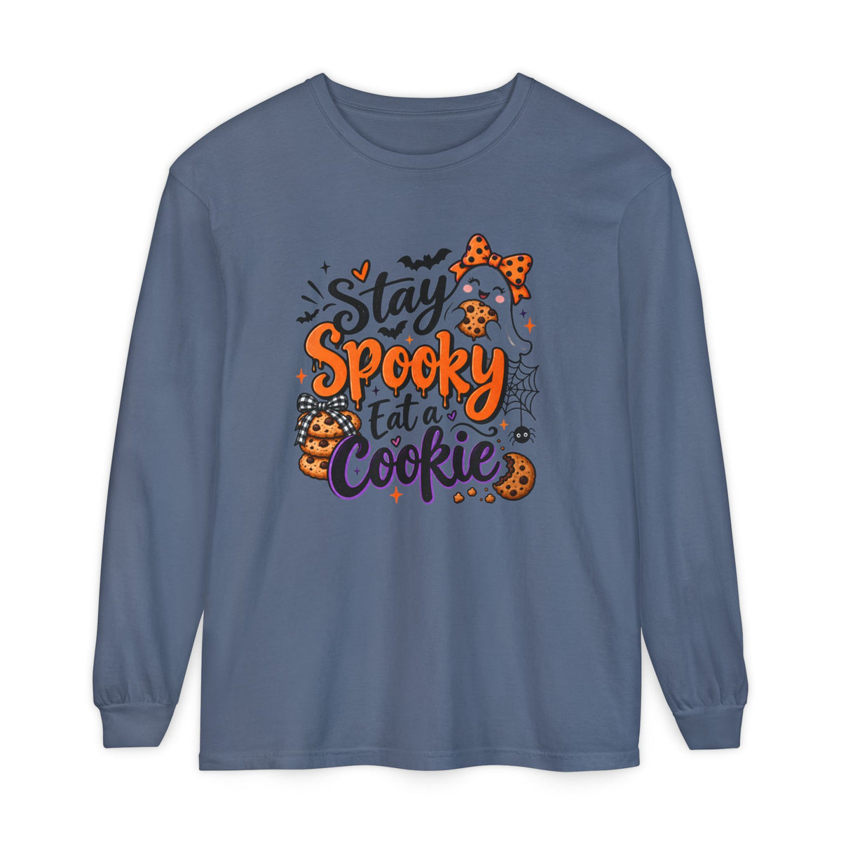 Stay Spooky Eat a Cookie - Comfort Color Long Sleeve Tee