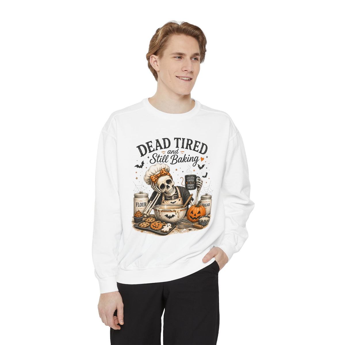 Dead Tired and Still Baking - Comfort Colors Long Sleeve Tee