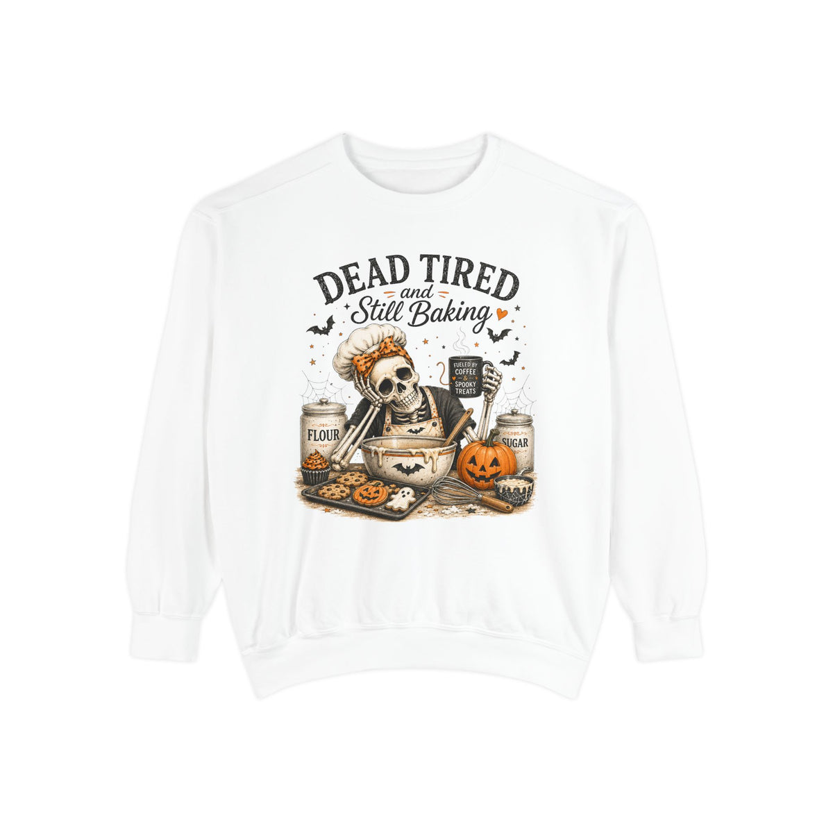Dead Tired and Still Baking - Comfort Colors Long Sleeve Tee