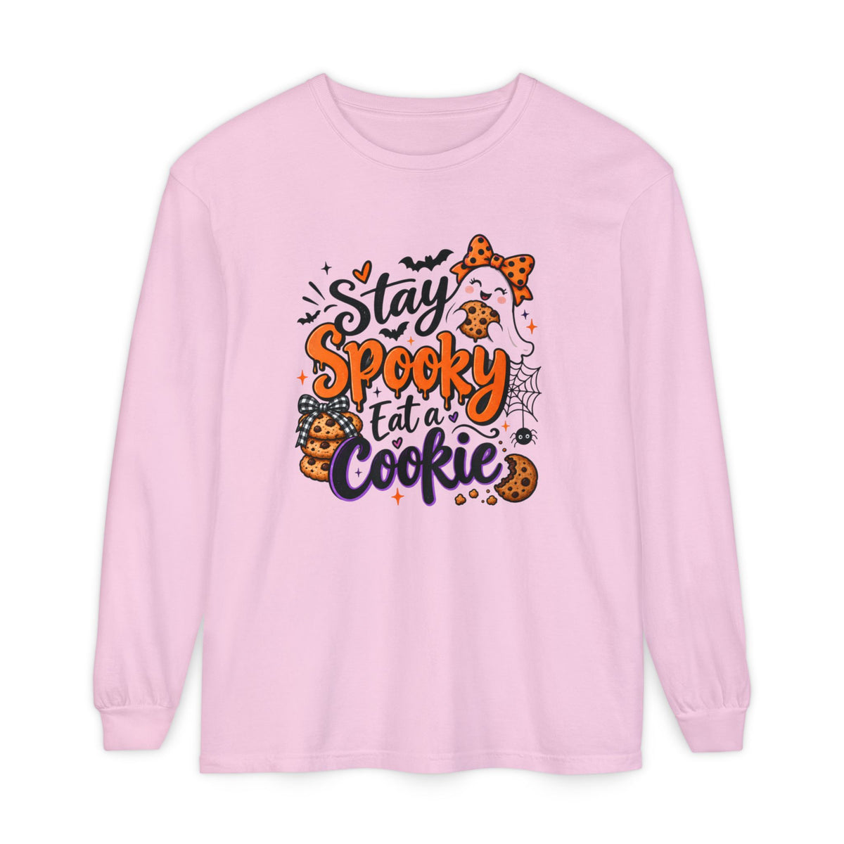 Stay Spooky Eat a Cookie - Comfort Color Long Sleeve Tee