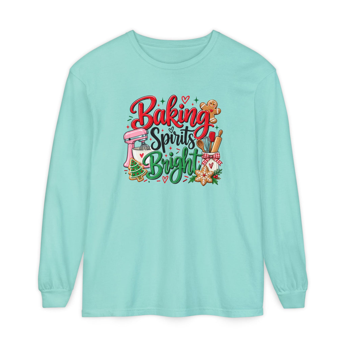 Baking Spirits Bright - Comfort Colors Long Sleeve Tee