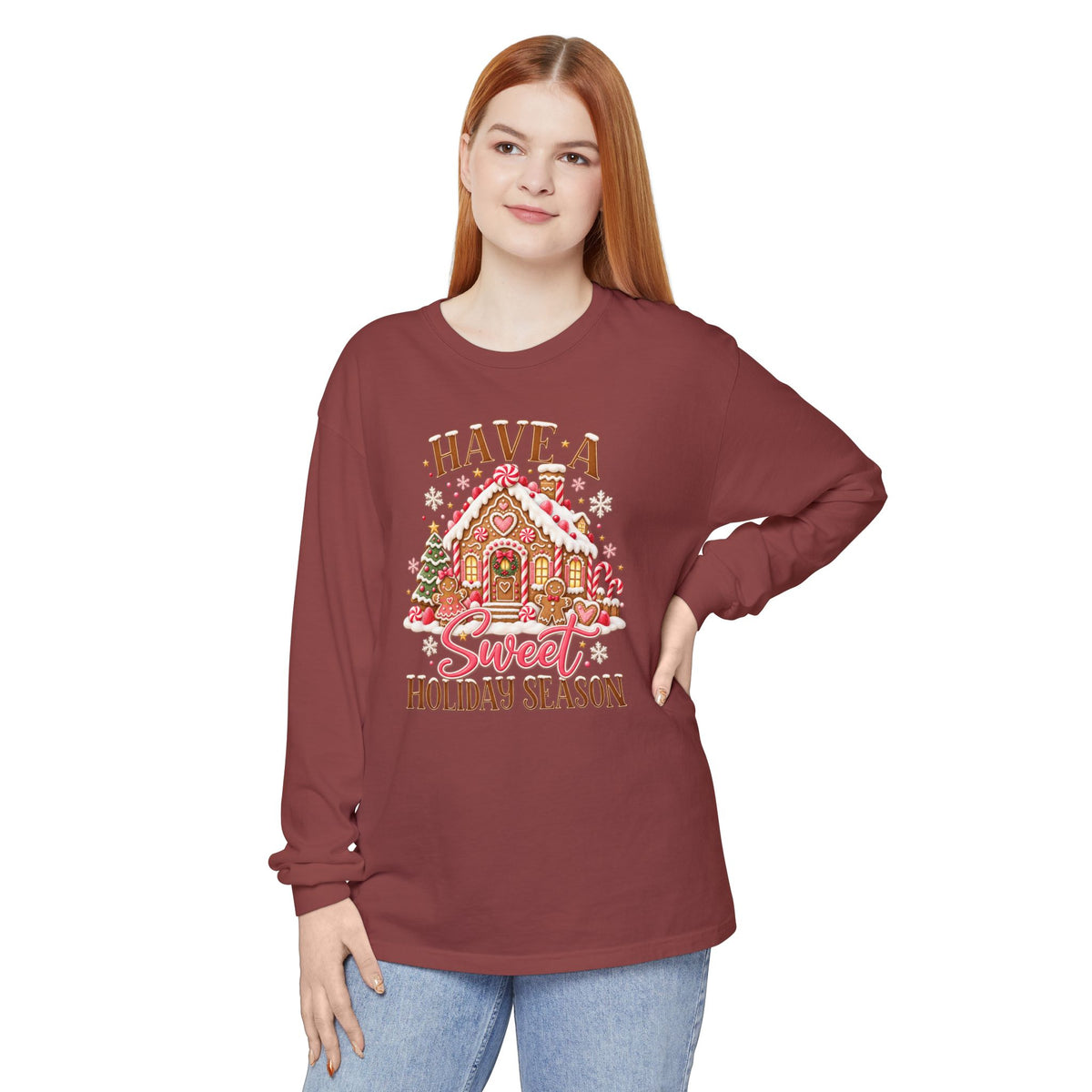 Have a Sweet Holiday Season - Comfort Colors Long Sleeve Tee