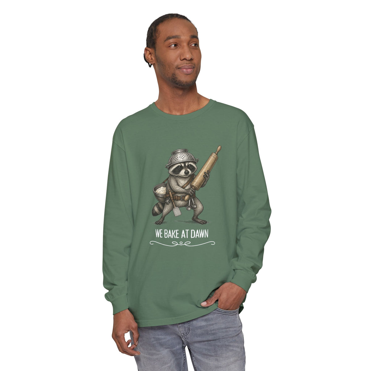 We Bake at Dawn - Comfort Colors Long Sleeve Tee