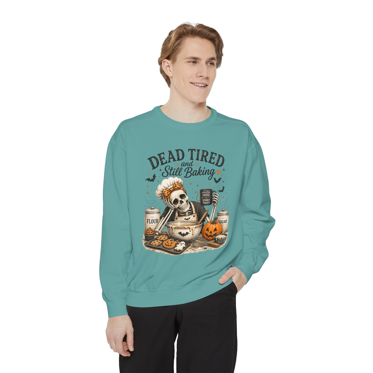Dead Tired and Still Baking - Comfort Colors Long Sleeve Tee