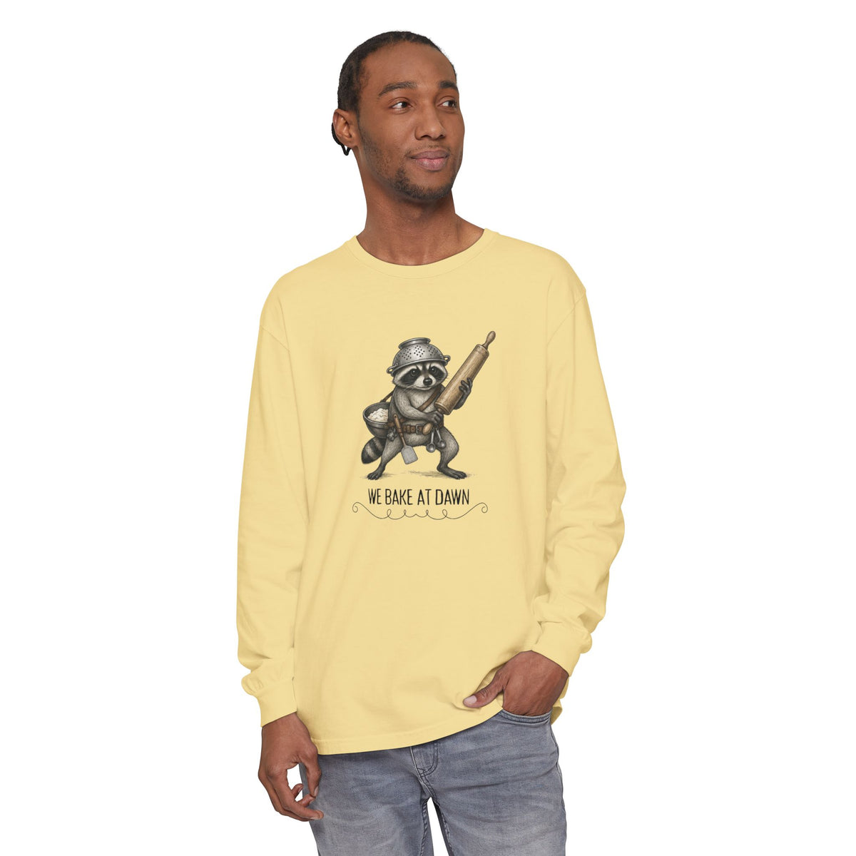 We Bake at Dawn - Comfort Colors Long Sleeve Tee