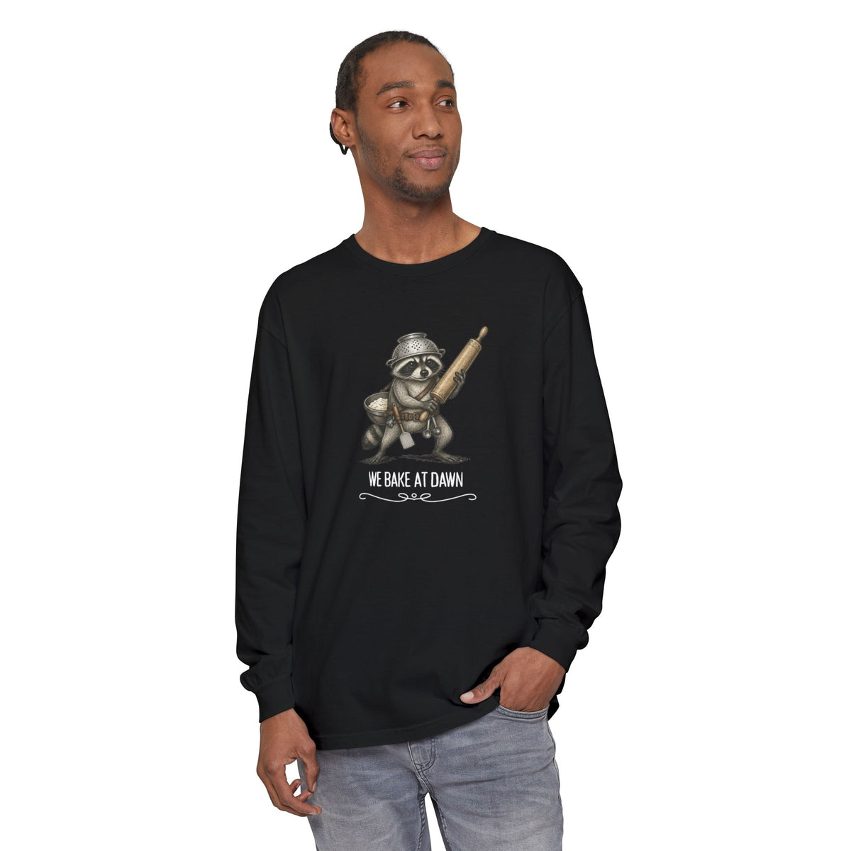 We Bake at Dawn - Comfort Colors Long Sleeve Tee