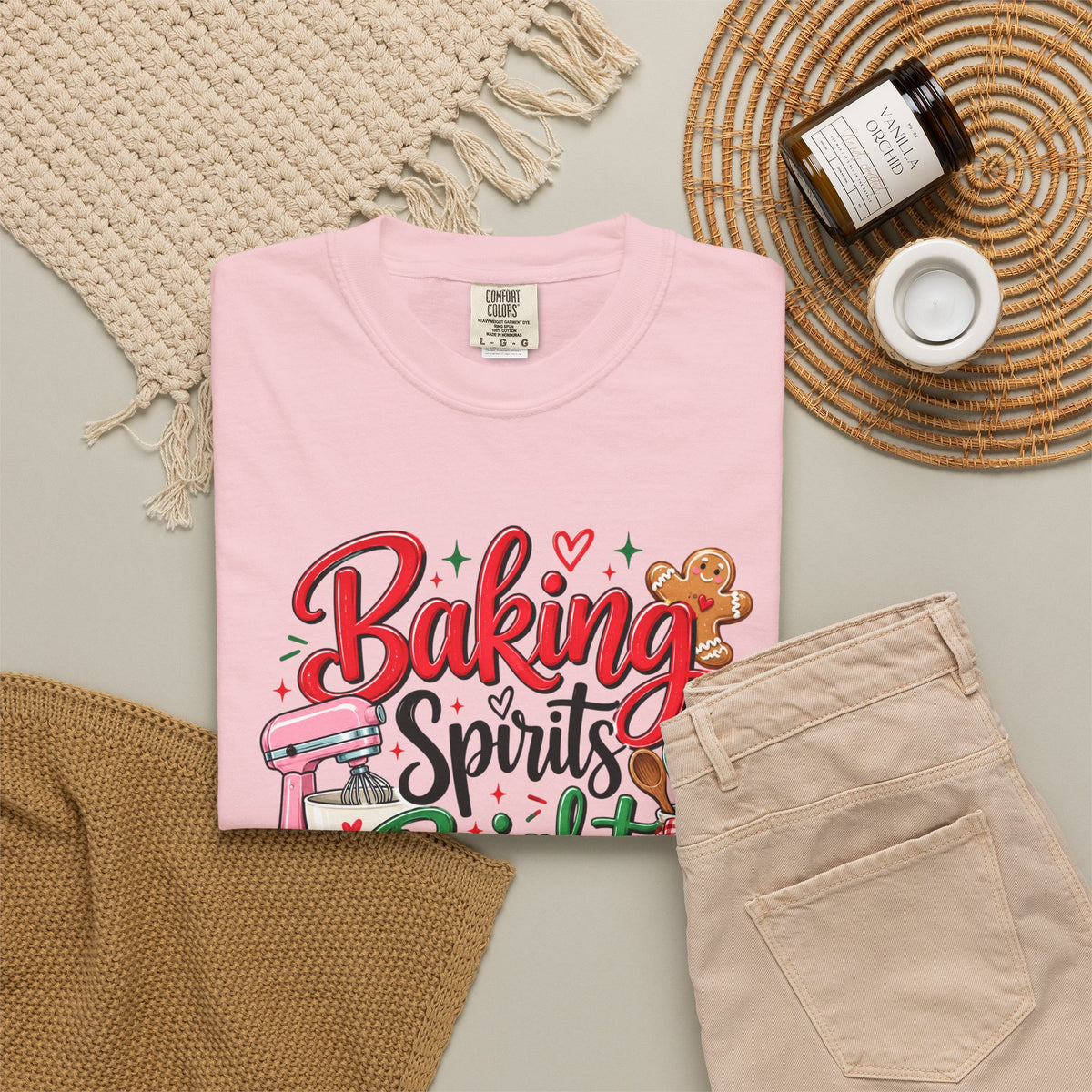 Baking Spirits Bright T-Shirt - Comfort Colors Tee