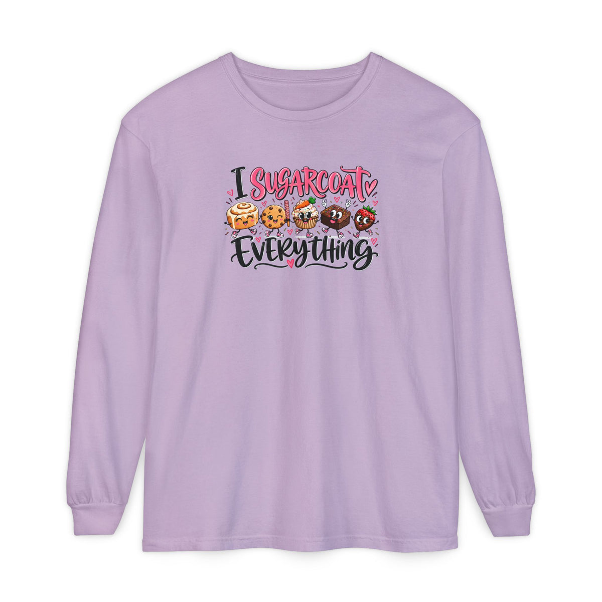 I Sugarcoat Everything - Comfort Colors Long Sleeve Tee