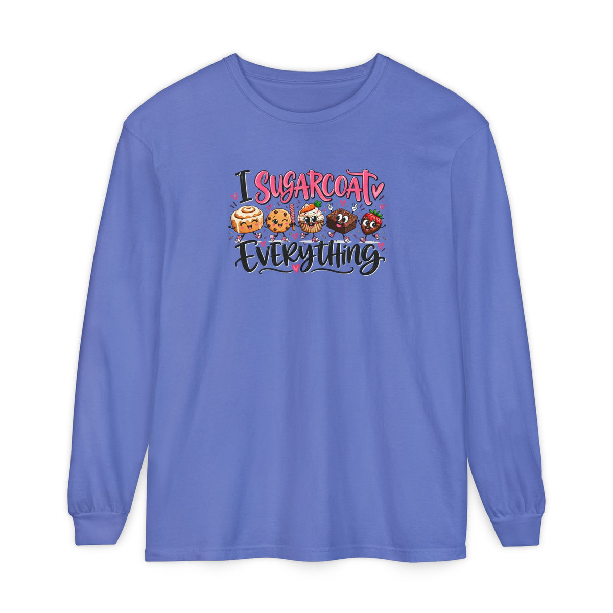 I Sugarcoat Everything - Comfort Colors Long Sleeve Tee
