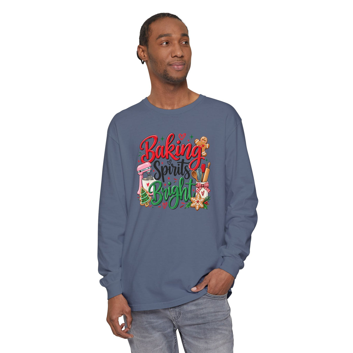 Baking Spirits Bright - Comfort Colors Long Sleeve Tee