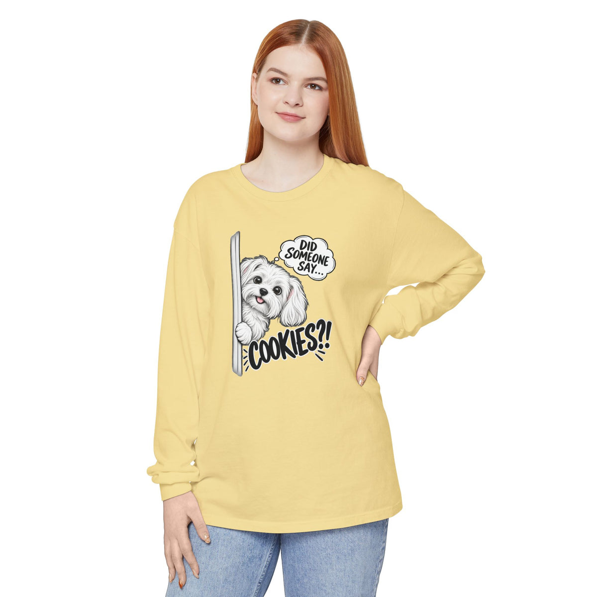 Cookies?! - Comfort Colors Long Sleeve Tee