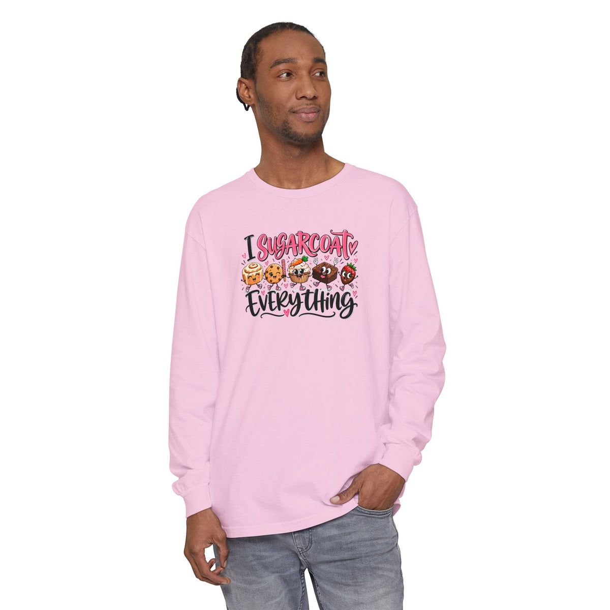 I Sugarcoat Everything - Comfort Colors Long Sleeve Tee