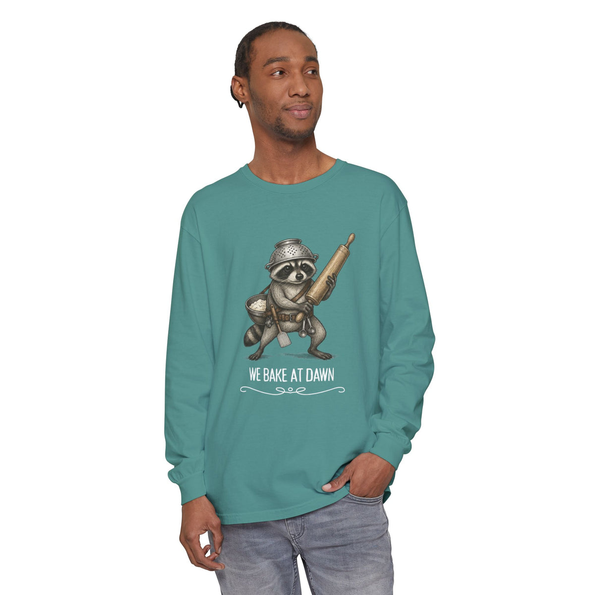 We Bake at Dawn - Comfort Colors Long Sleeve Tee