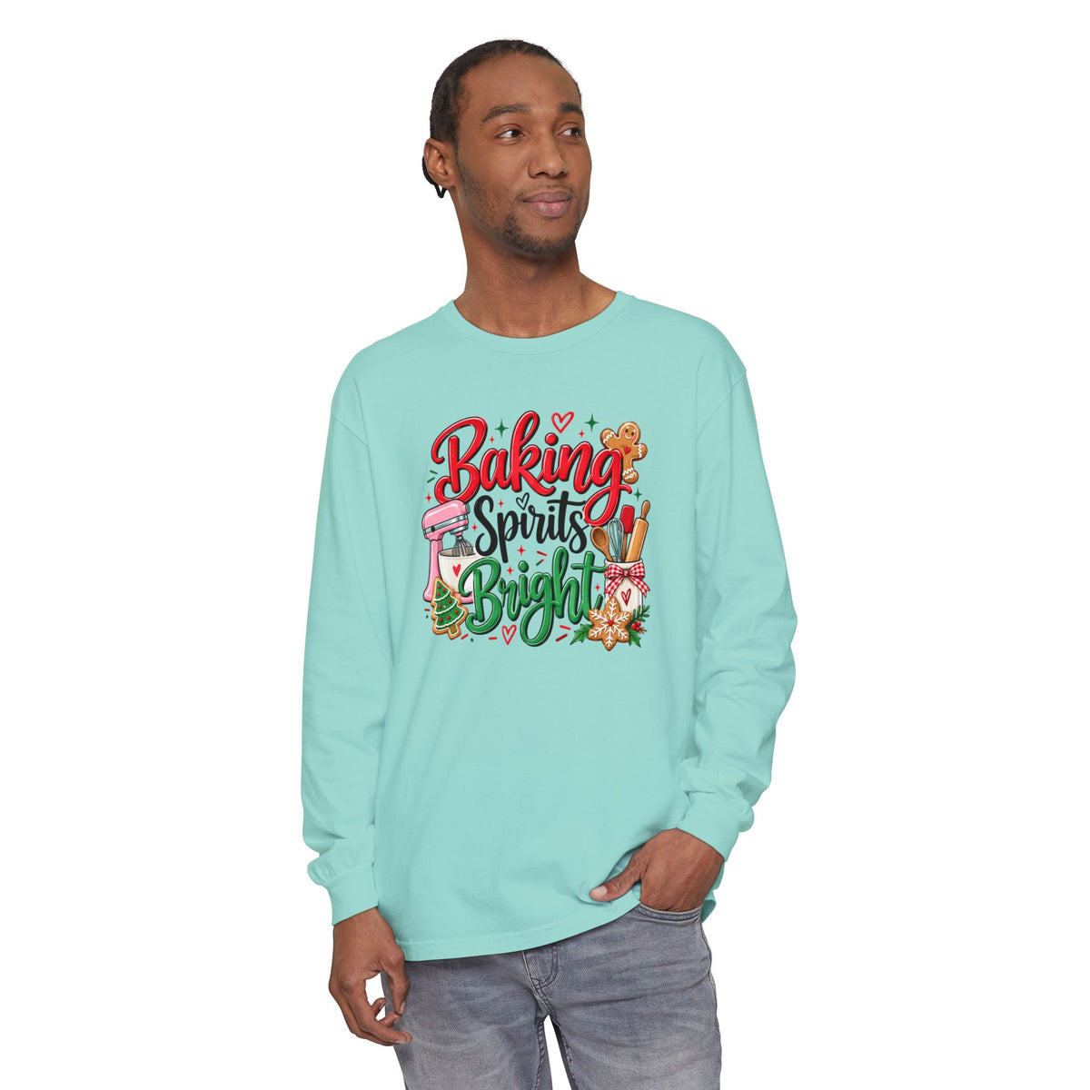 Baking Spirits Bright - Comfort Colors Long Sleeve Tee