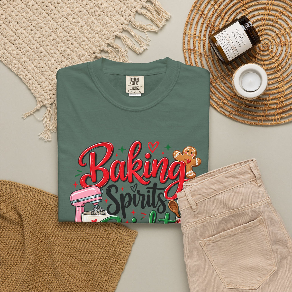 Baking Spirits Bright T-Shirt - Comfort Colors Tee