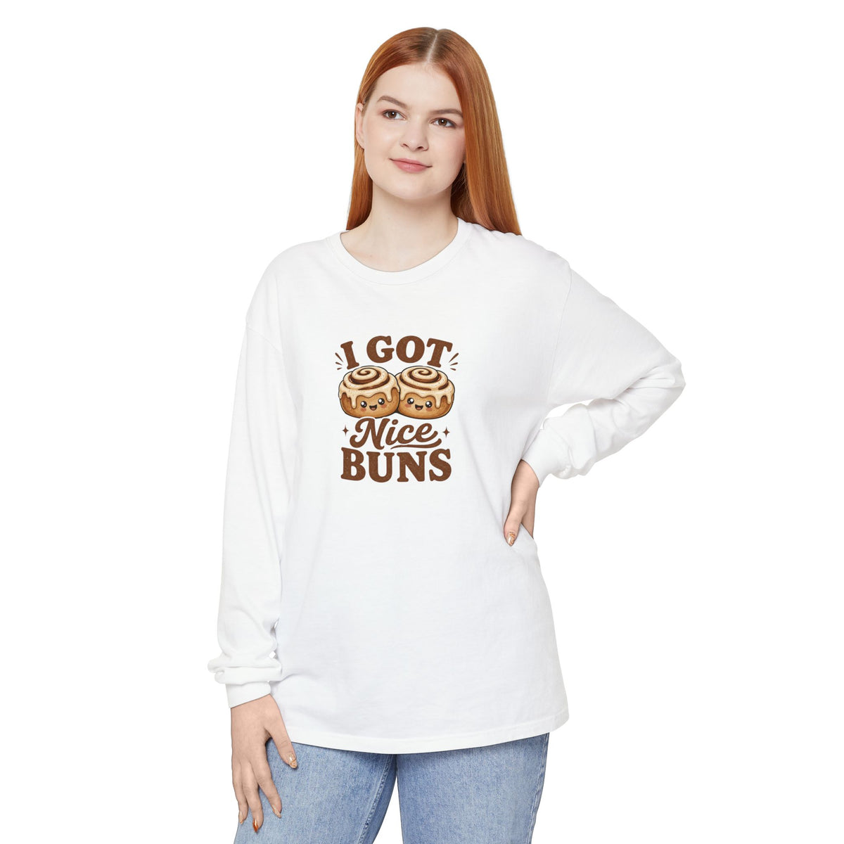 Nice Buns - Comfort Colors Long Sleeve Shirt