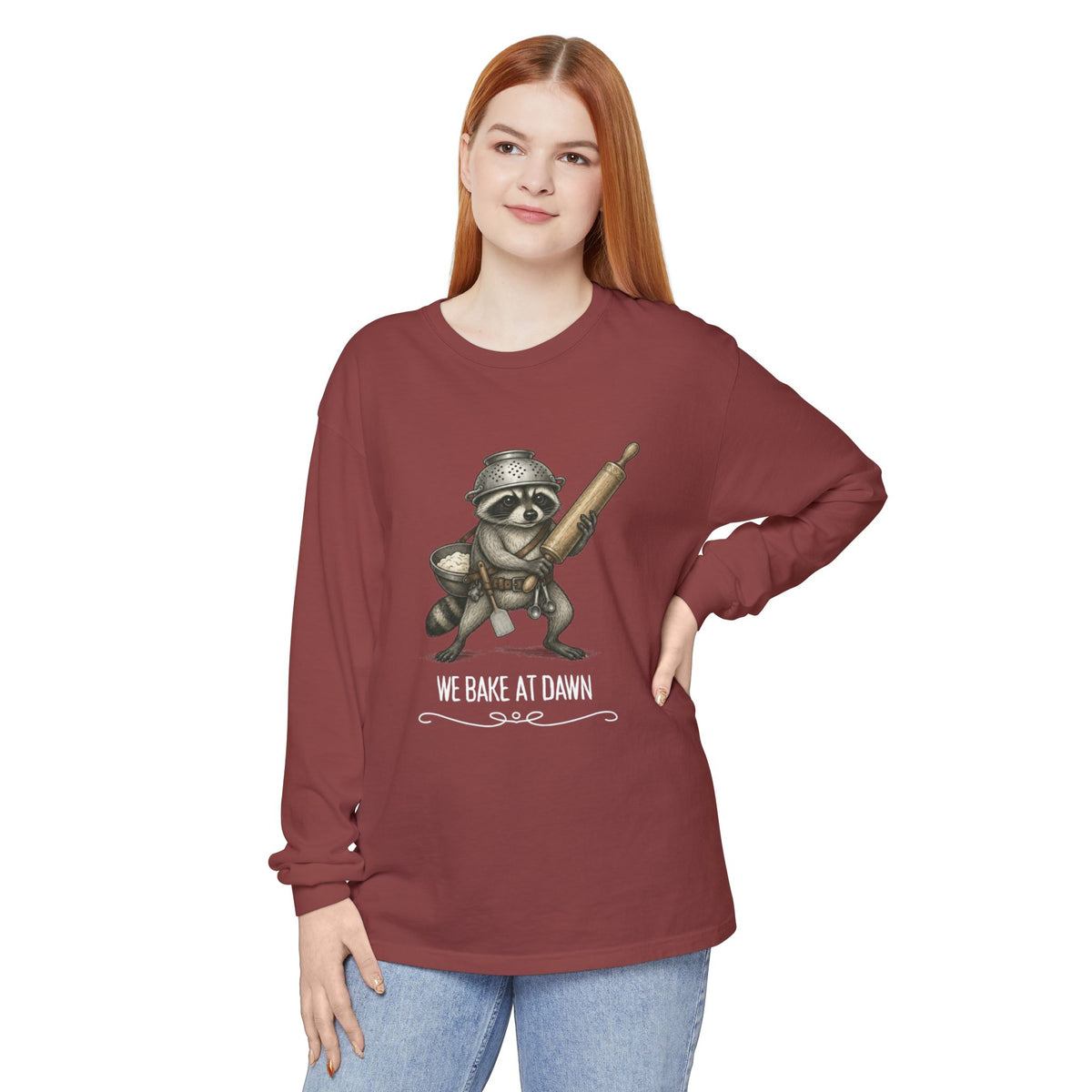 We Bake at Dawn - Comfort Colors Long Sleeve Tee