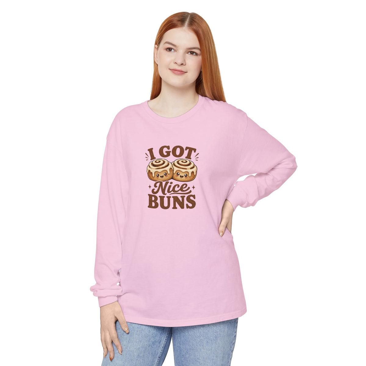 Nice Buns - Comfort Colors Long Sleeve Shirt
