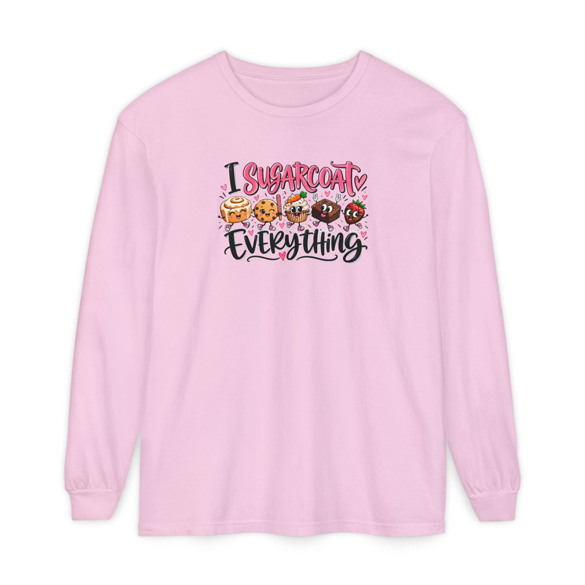 I Sugarcoat Everything - Comfort Colors Long Sleeve Tee