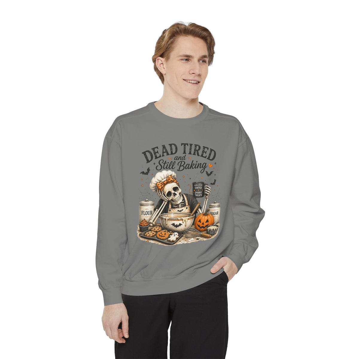 Dead Tired and Still Baking - Comfort Colors Long Sleeve Tee